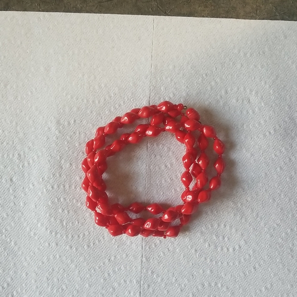 Vintage red costume jewelry - Picture 4 of 4